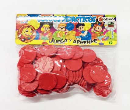 FICHA DIDACTICA ROJO     C/100      ARZA 338452 401259 ARZA P