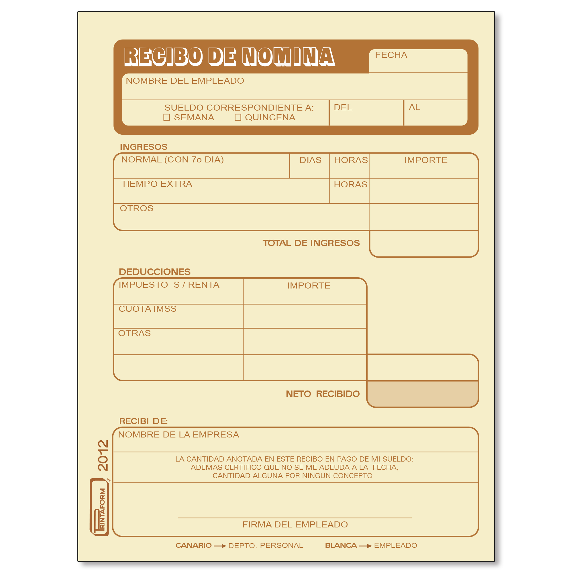 BLOCK 2012 RECIBO DE NOMINA 25JG DUP.PRI 105211 PRINTAFORM 1/