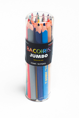 LAPIZ DE COLOR C/16 JUMBO TRIANG.BACOIRI 955583 TRIANGULAR JU