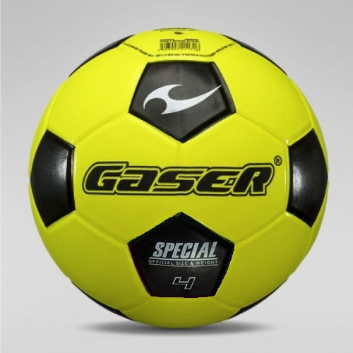 BALON FUTBOL GASER GRSL400 AMAR/NGO  # 4 211859 FOSFORESCENTE
