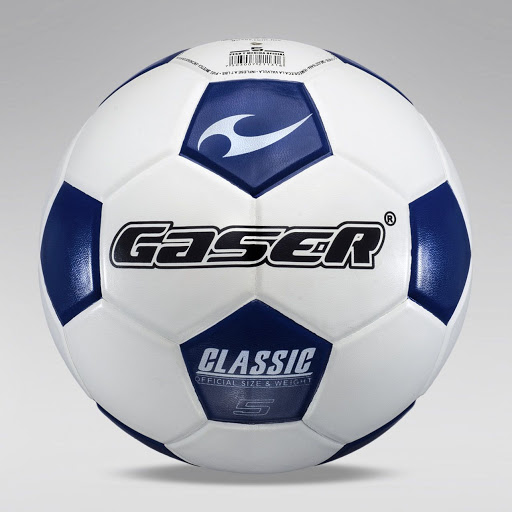 BALON FUTBOL GASER GRSL500 BCO/AZUL  # 5 211248 211033 CLASIC