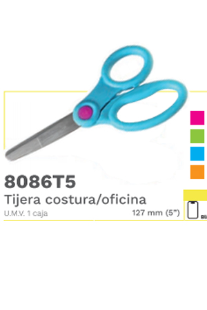 TIJERA P/COSTURA-OFIC.  5" T5  BARRILITO 974574 (MANGO ERGONO