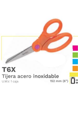 TIJERA P/COSTURA-OFIC.  6" T6X BARRILITO