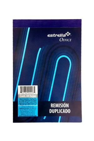 BLOCK REMISION 1/4 DUPLICADO 44H ESTRELL