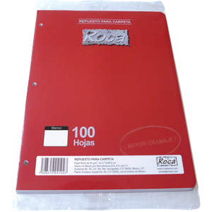BLOCK CARTA CUADRO 5  100H 3PERF.   ROCA