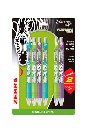 BOLIGRAFO MED. Z-GRIP FLORAL C/4+2 ZEBRA