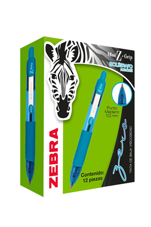 Z BOLIGRAFO MED. Z-GRIP NEON AZUL    ZEB 7924-01 132225