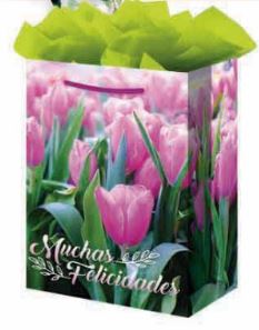 BOLSA REG.GDE. FLORES    C/8 C/DIAM.JANE BLC404FL02 (DAMA)