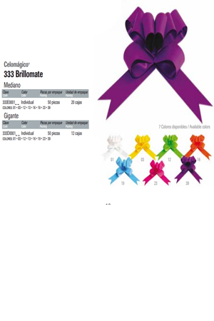 Z MOÑOS P/REGALO CELOM.BRIL.MED.C/50 VDE 606713 333E000112 JA