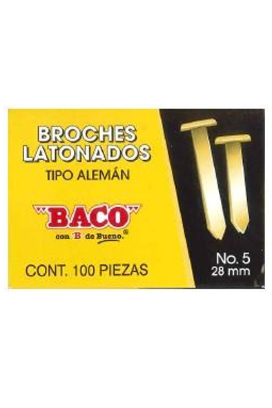 BROCHE LATONADO 28MM C/100          BACO