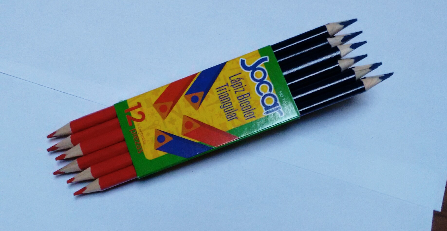LAPIZ BICOLOR  DELGADO TRIANG.     JOCAR 934456 BTDI (TRIANGU