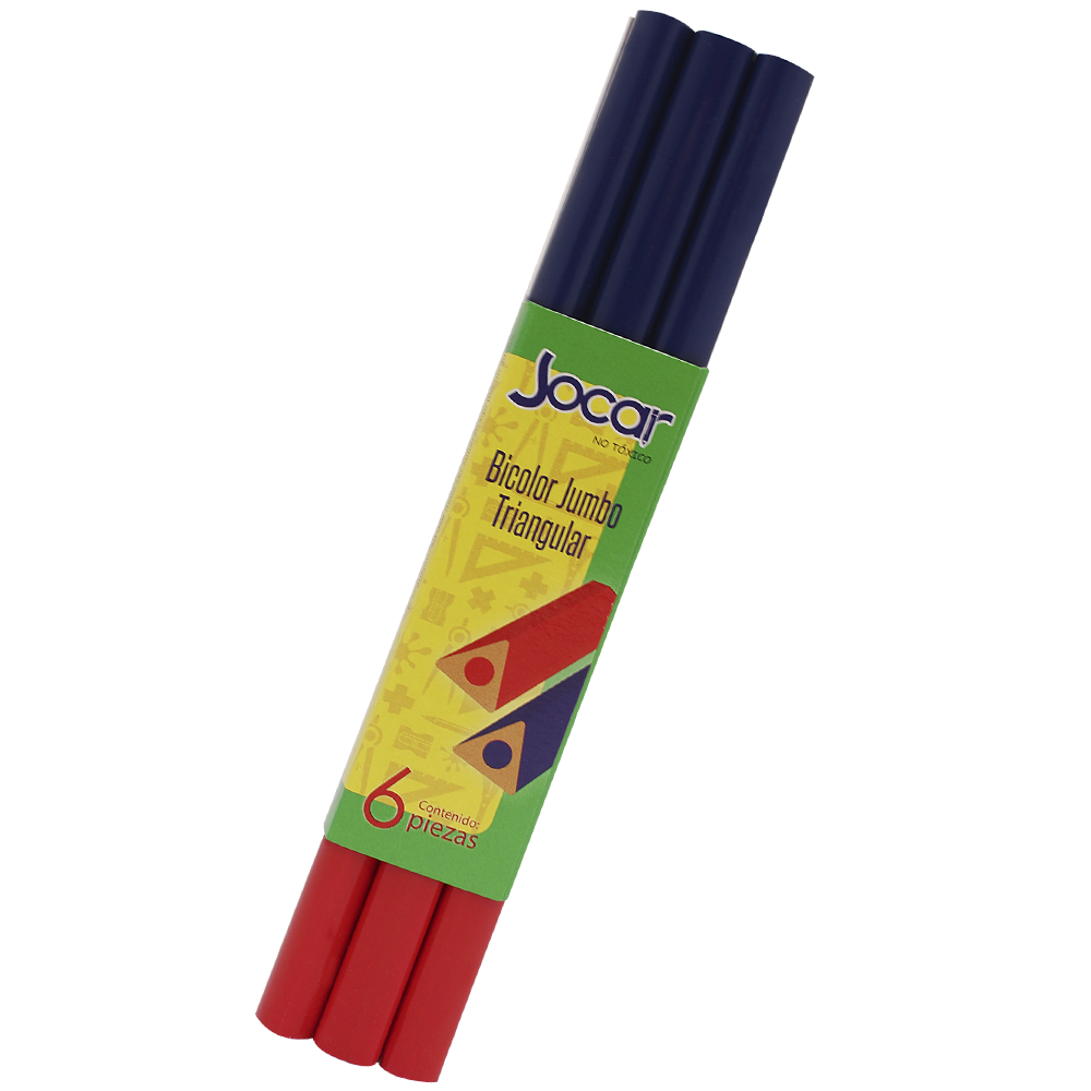 LAPIZ BICOLOR  GRUESO TRIANG.      JOCAR 935286 BTJN