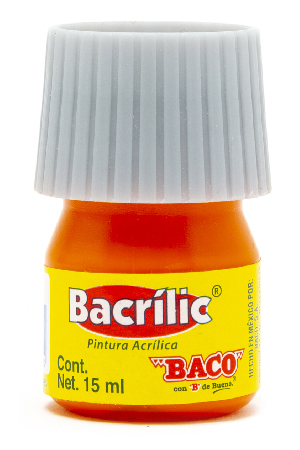 PINTURA ACRILICA  15ML NARANJA 353  BACO 960334 (BACRILIC)