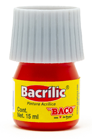 PINTURA ACRILICA  15ML ROJO BE.354  BACO 960341 (BACRILIC)