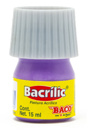 PINTURA ACRILICA  15ML LILA PA.383  BACO 960662 (BACRILIC)