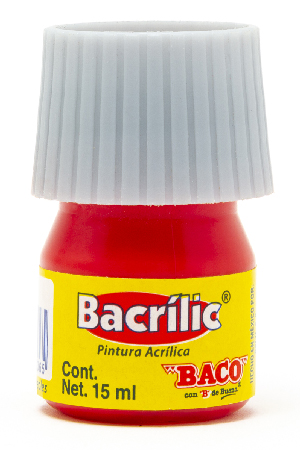 PINTURA ACRILICA  15ML CARMIN  355  BACO