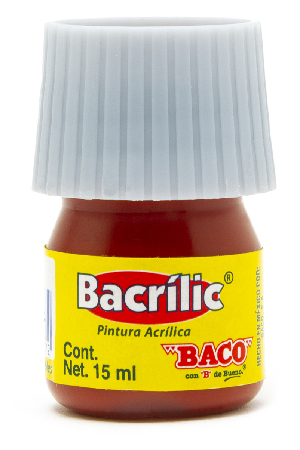 PINTURA ACRILICA  15ML ROJO OX.356  BACO 960372 (BACRILIC)