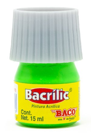 PINTURA ACRILICA  15ML VDE.FLUO.304 BACO 960716 (BACRILIC)
