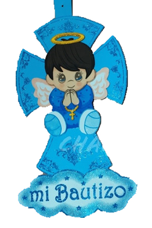 FOMI FIGURA BAUTIZO NIÑO          (AZUL)