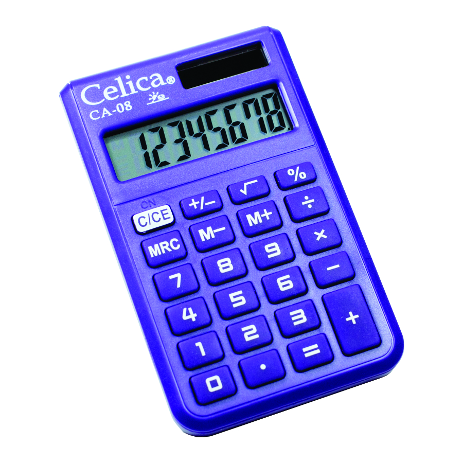 CALCULADORA BOLSILLO 8 DIG.CA-08PE CELIC 313092 MORADO