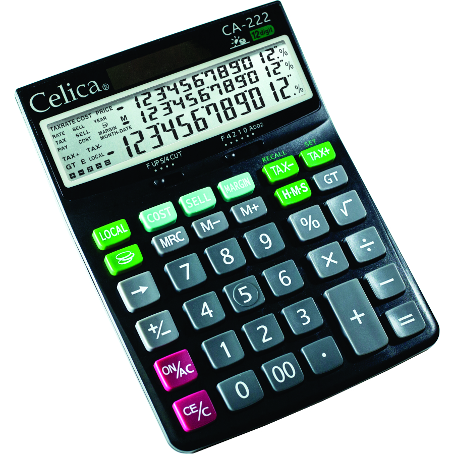 CALCULADORA ESCRIT.12 DIG. CA-222 CELICA 312972