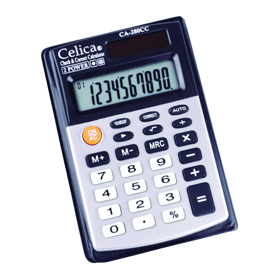 CALCULADORA BOLSILLO 10 DIG.CA-280 CELIC 312163 (CA-280CC)