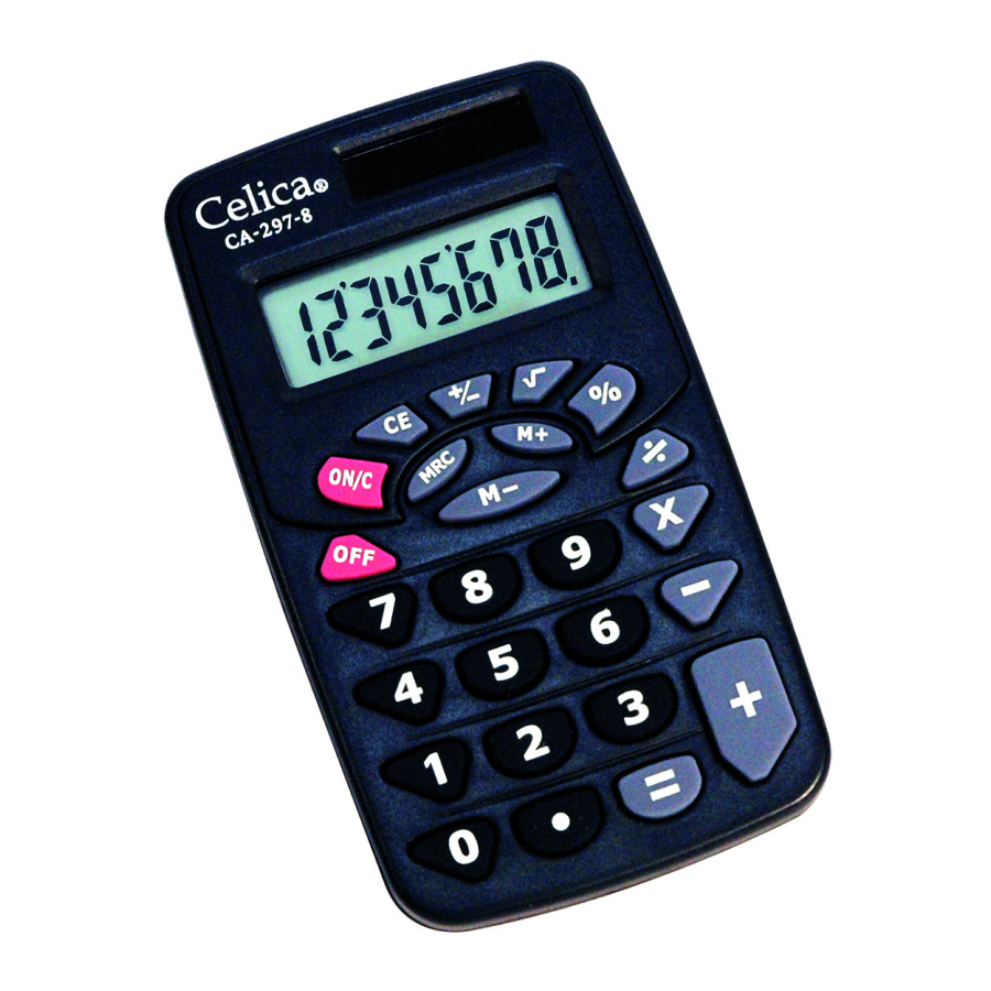 CALCULADORA BOLSILLO 8 DIG.CA-297 CELICA 301730 (CA-297-8)