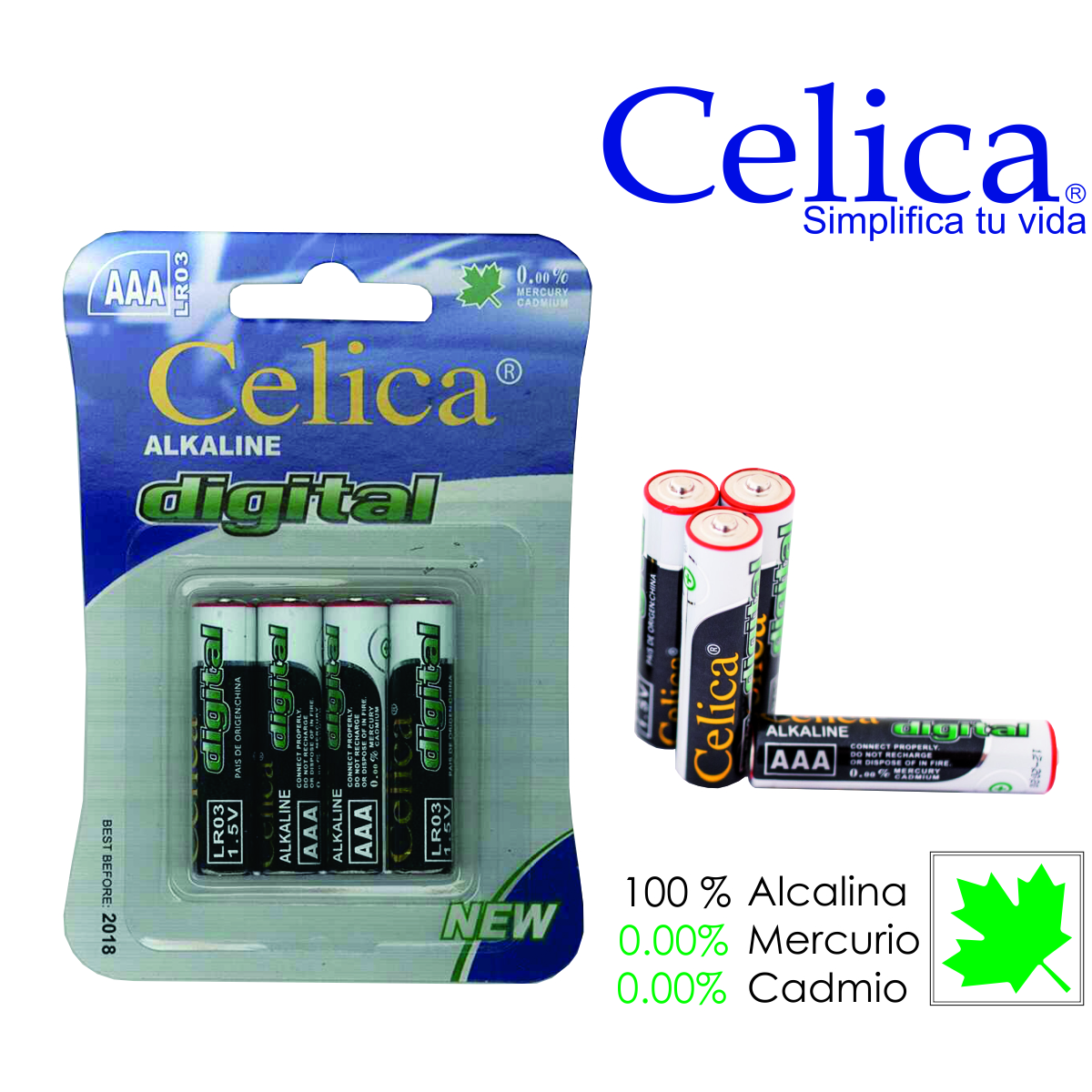 BATERIA ALKALINA "AAA"  C/04      CELICA 301907 CA-LR03  PROD