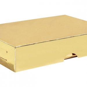 CAJA REG.LISA GDE. ORO     METAL.P.ALTOS 371009 CJ302 34X23.5