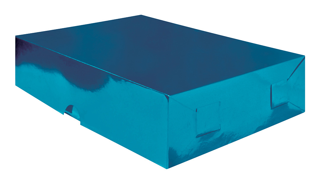 CAJA REG.LISA MED. AZL TUR.METAL.P.ALTOS 371014 CJ206 24.5X18