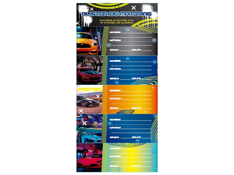 CALCOM.PLAN.MAT.AUTOS SPORT  C/10H U-PAK 809211 5153035101 61