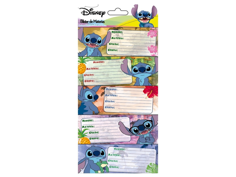 CALCOM.PLAN.MAT.LILO Y STICH.C/02H U-PAK 890271 (10 STICKERS)