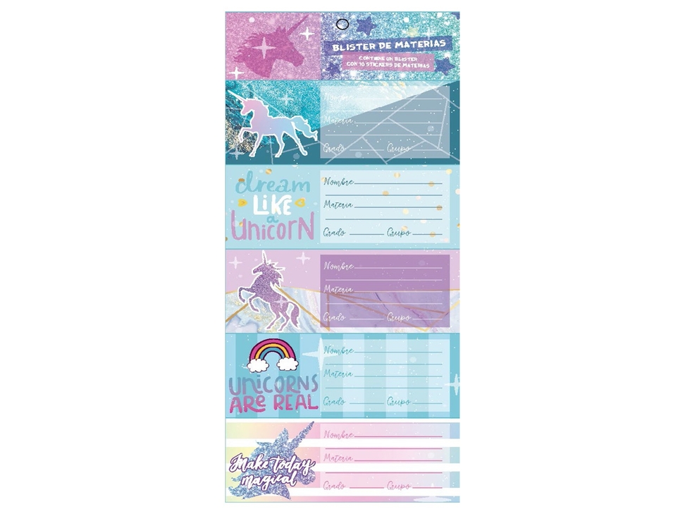 CALCOM.PLAN.MAT.UNICORNIOS B.C/02H U-PAK 830354 890318 (10 ST