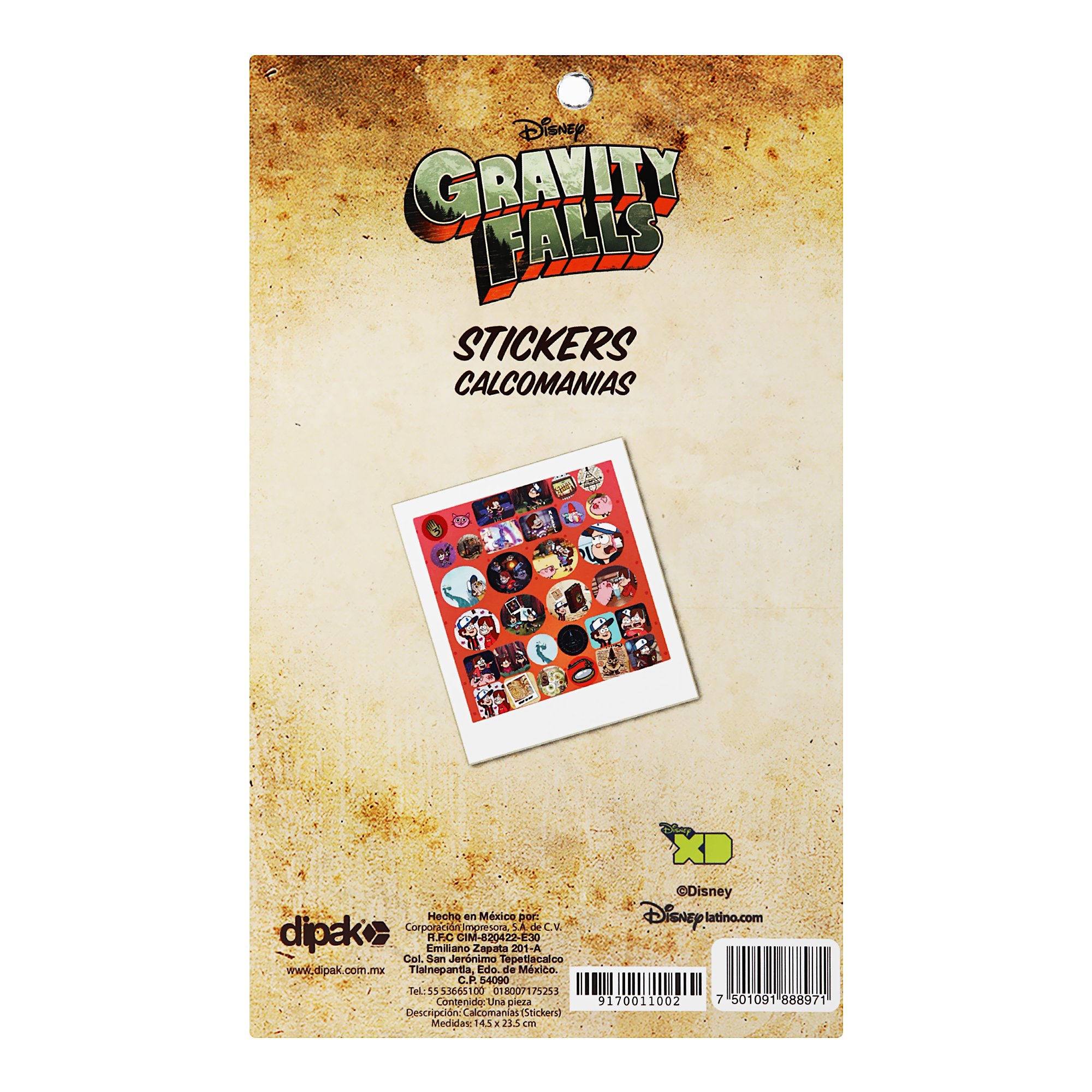 CALCOMANIA EN BLOCK GRAVITY FALLS  DIPAK 888971 9170011002