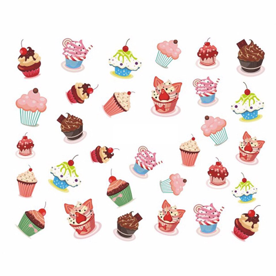 CALCOMANIA GEL CUPCAKES            DIPAK 877081 8153015501