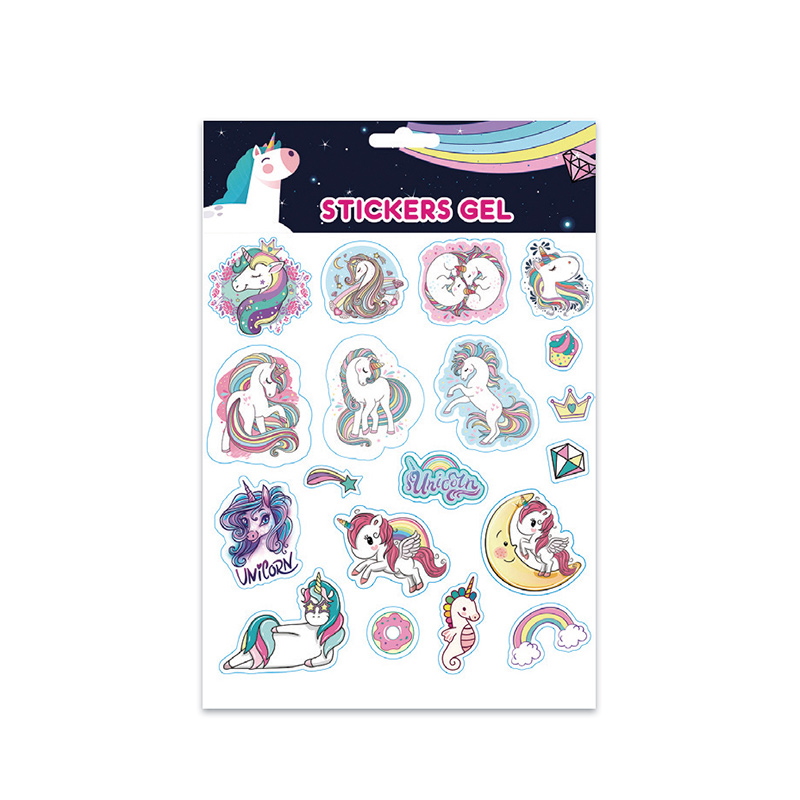 CALCOMANIA GEL UNICORNIOS          DIPAK 877357 8153015507