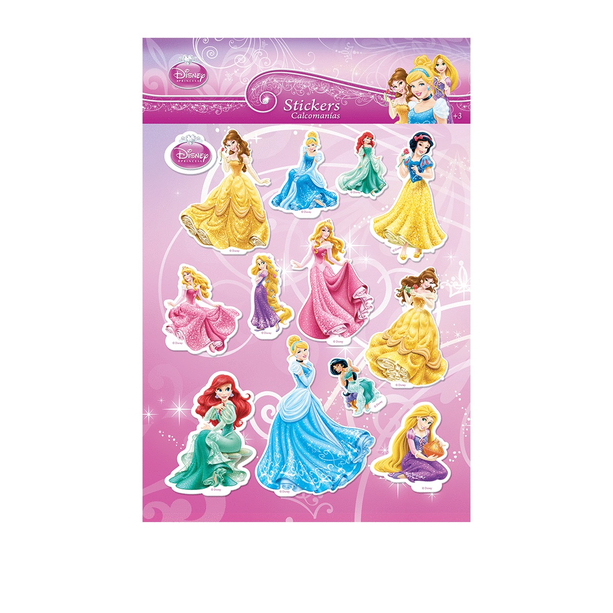 CALCOMANIA GRANDE 3D PRINCESAS     DIPAK 809891 5170011801 31