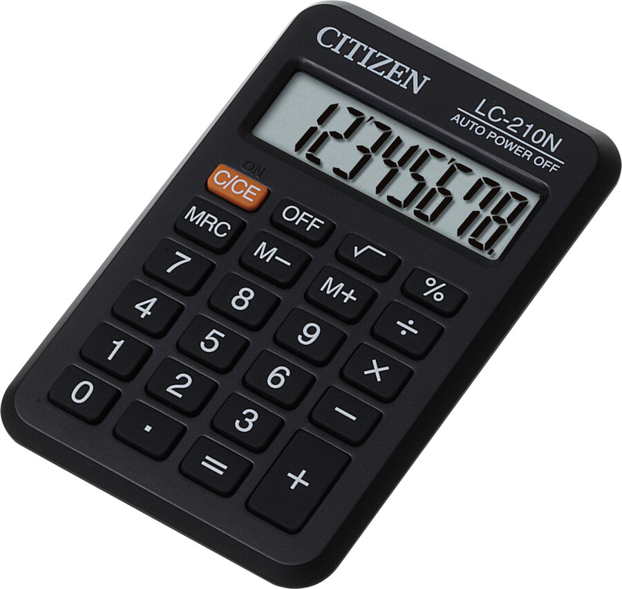 CALCULADORA BOLSILLO 8 DIG. LC-210N      133261 CITIZEN PROD.
