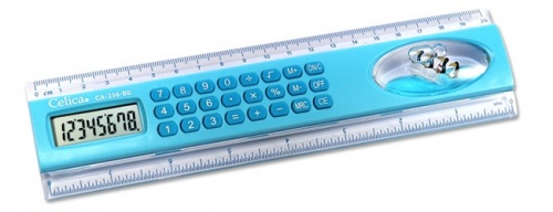 CALCULADORA REGLA 20CMS 8 DIG.AZL.CELICA 301693 CA-256-BE