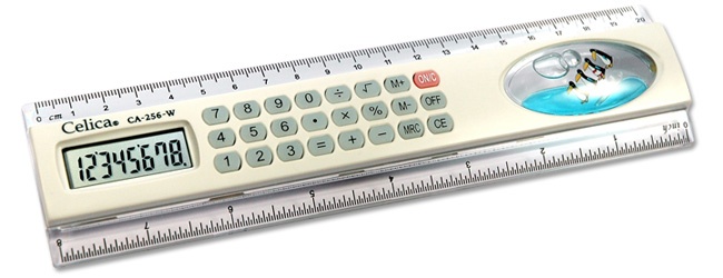 CALCULADORA REGLA 20CMS 8 DIG.BCA.CELICA 301723 CA-256-W