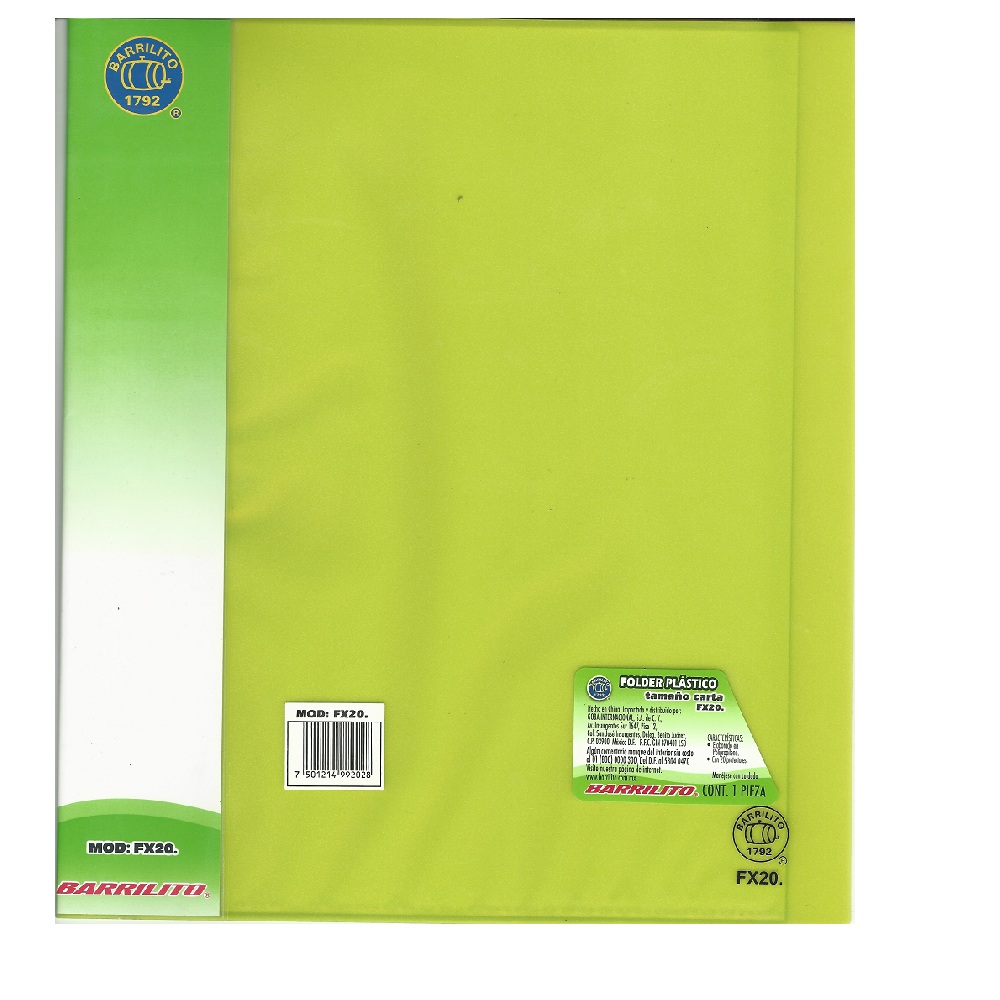 CARPETA C/20 MCAS.T/C VDE.L   Q20 BARRIL 975007 975113 CARPET