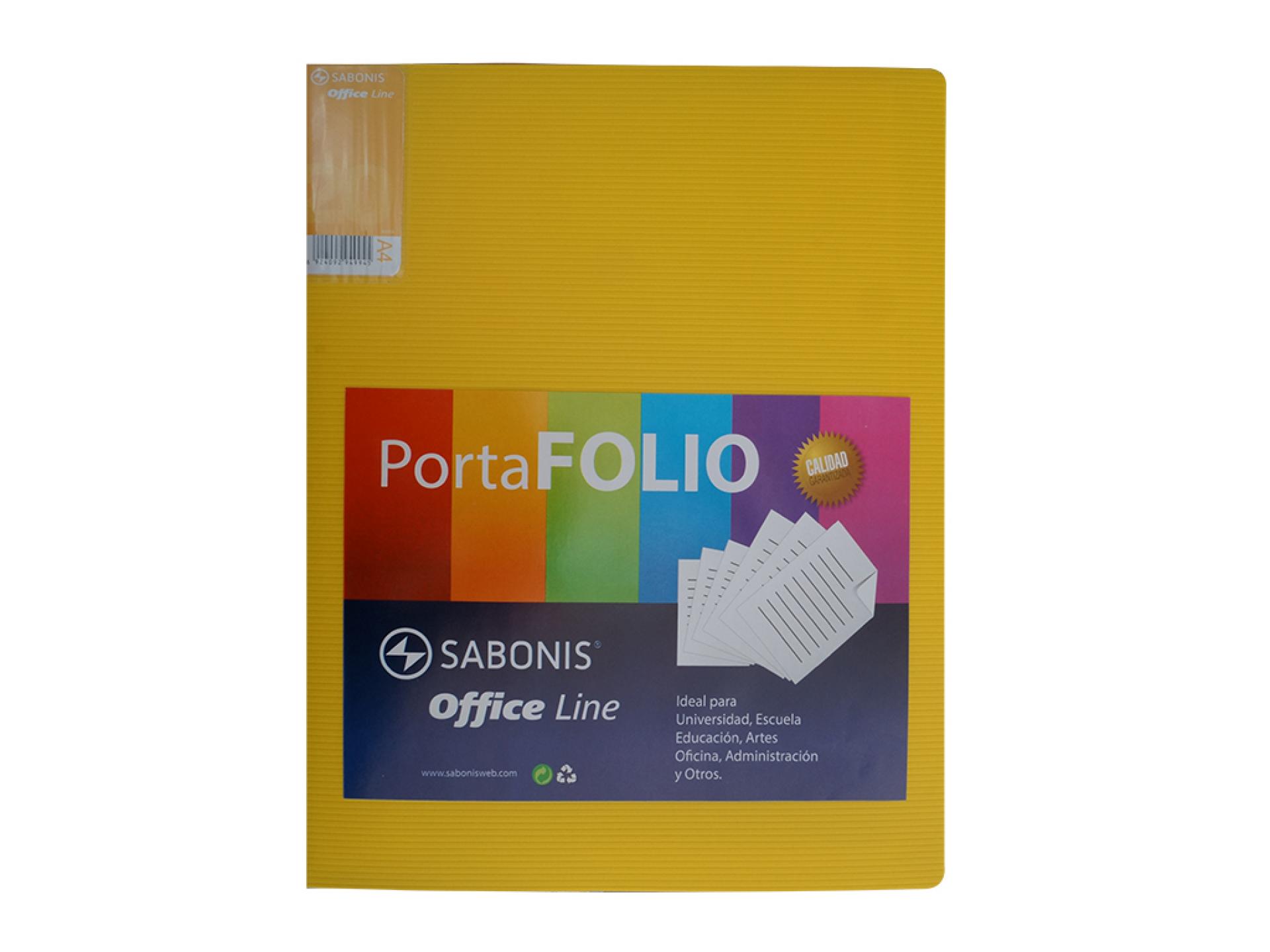 CARPETA C/20 MCAS.T/O AMARILLO   SABONIS 949976 SN20F