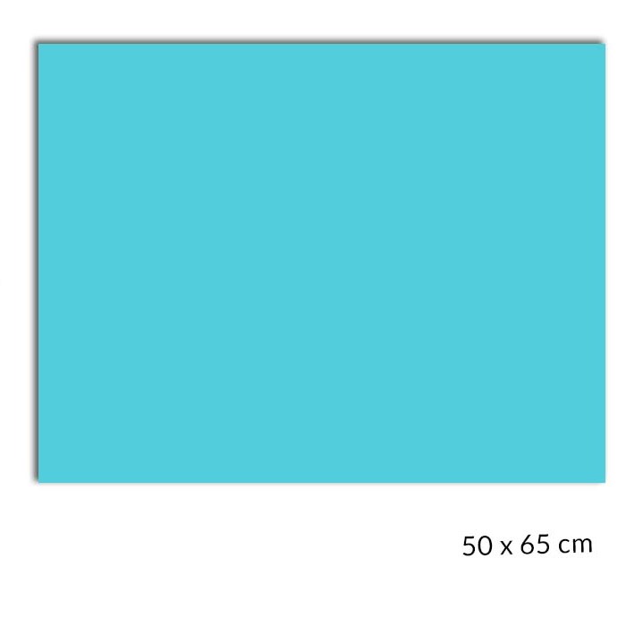 Z CARTULINA 50X65 IRIS AZUL TURQUEZA COL 390834 PLUS 180GRS C