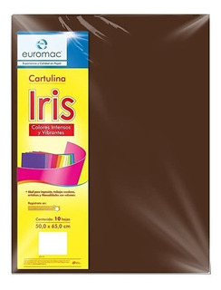 Z CARTULINA 50X65 IRIS MARRON        SAI 510534 53 500533