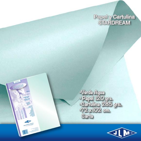 CARTULINA CTA STARDREAM VERDE AGUA C/100 751897 2059-1-12 JLM