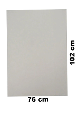 CARTULINA ILUSTR. BCA 76X102 ENTERA C/10