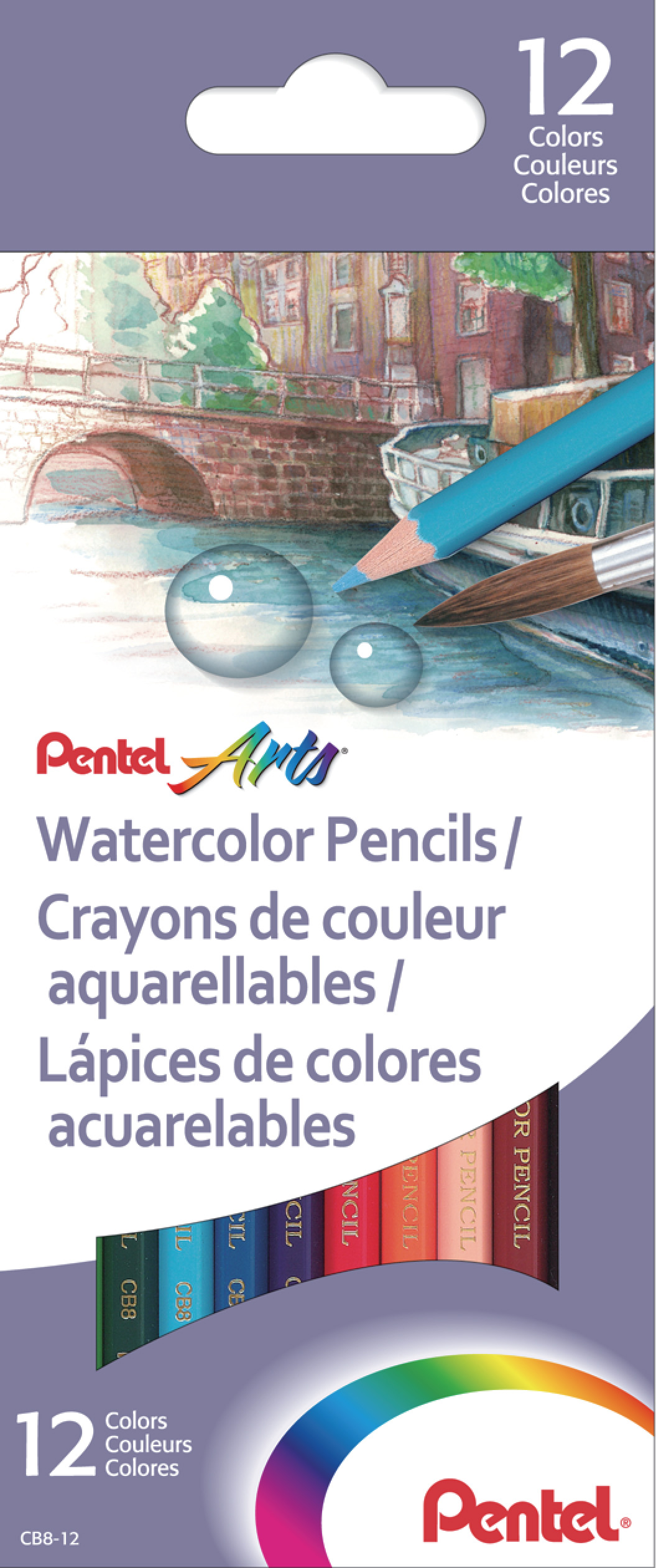 LAPIZ DE COLOR C/12 LARGOS ACUAREL.PENTE