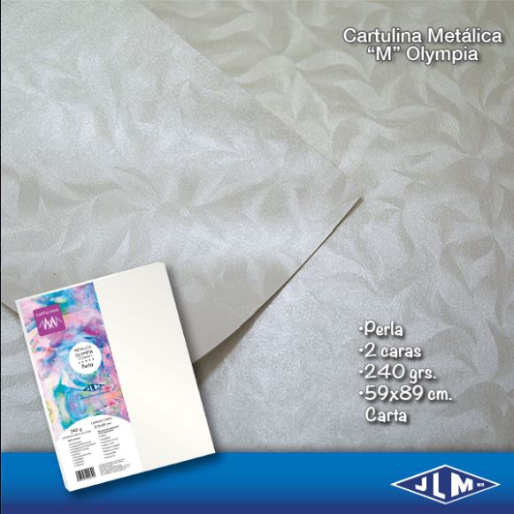 CARTULINA CTA MET.OLYMPIA PERLA    C/100 200390 2058-45A-2 JL