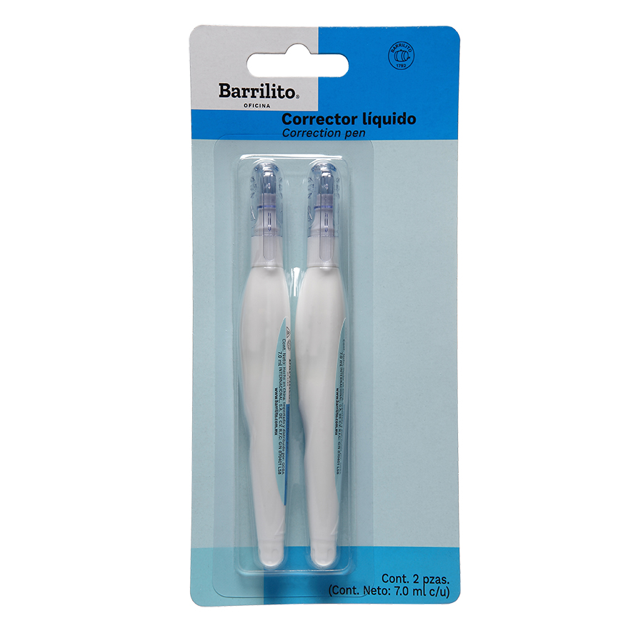 CORRECTOR LIQ.T/LAPIZ   7ML C/2 BARRILIT 986256 CL7B