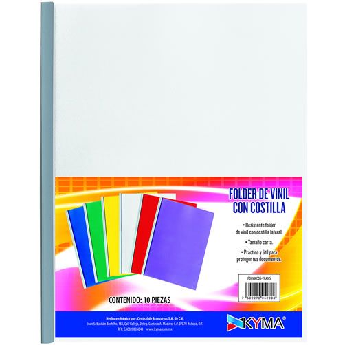FOLDER T/C COSTILLA TRANSPARENTE    KYMA